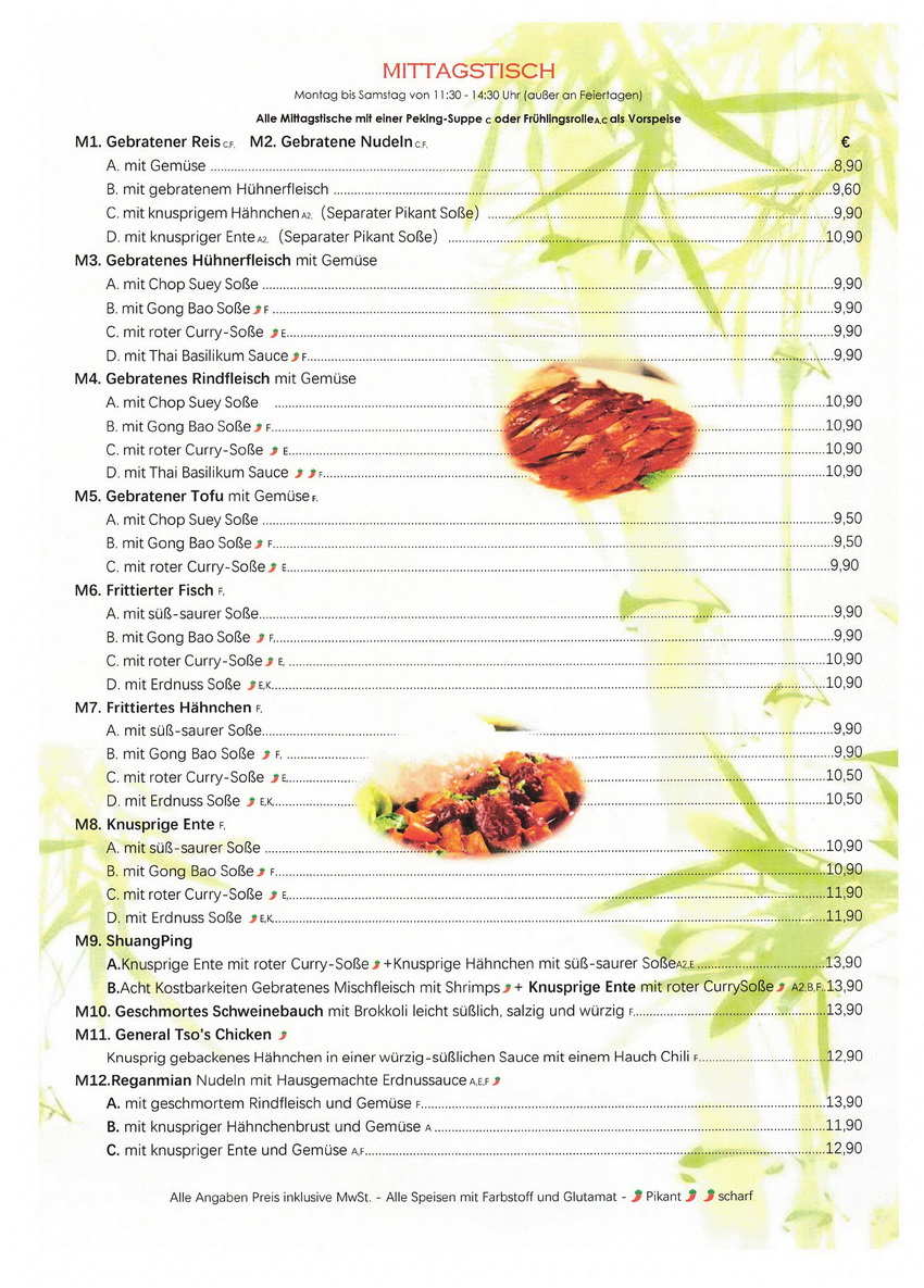 speisekarte