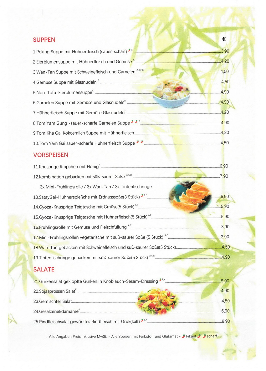 speisekarte