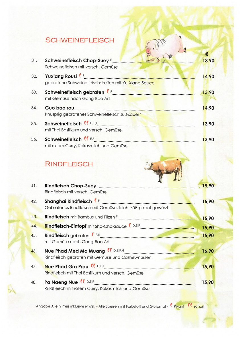 speisekarte