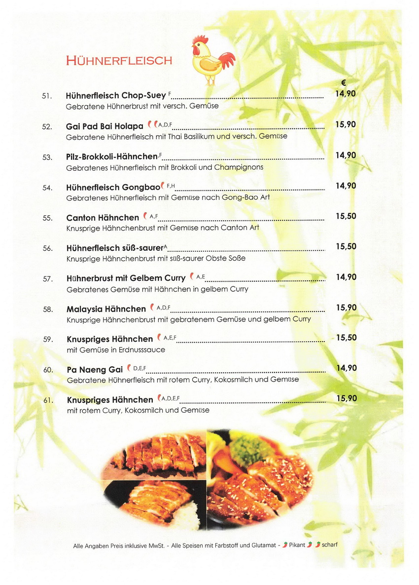 speisekarte
