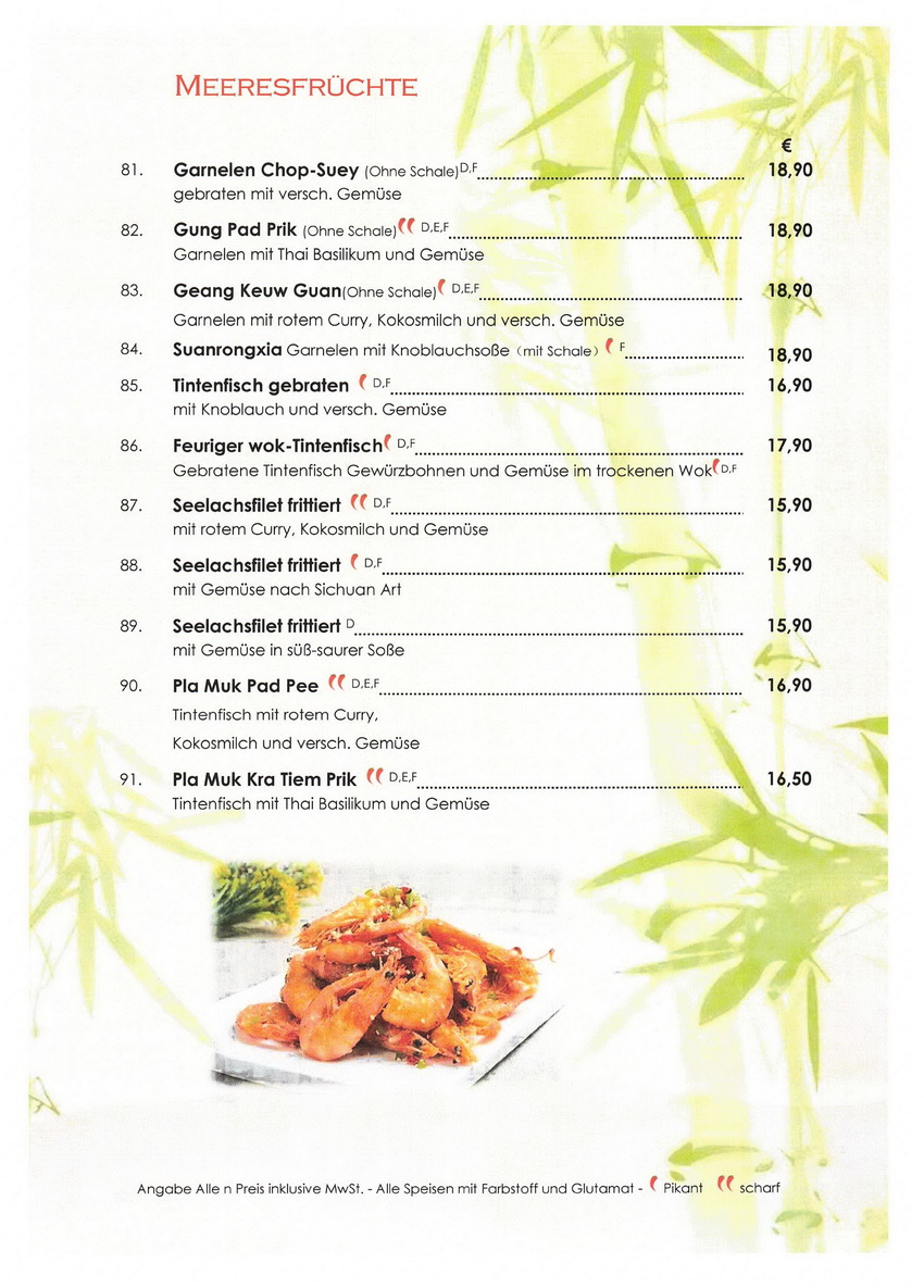 speisekarte